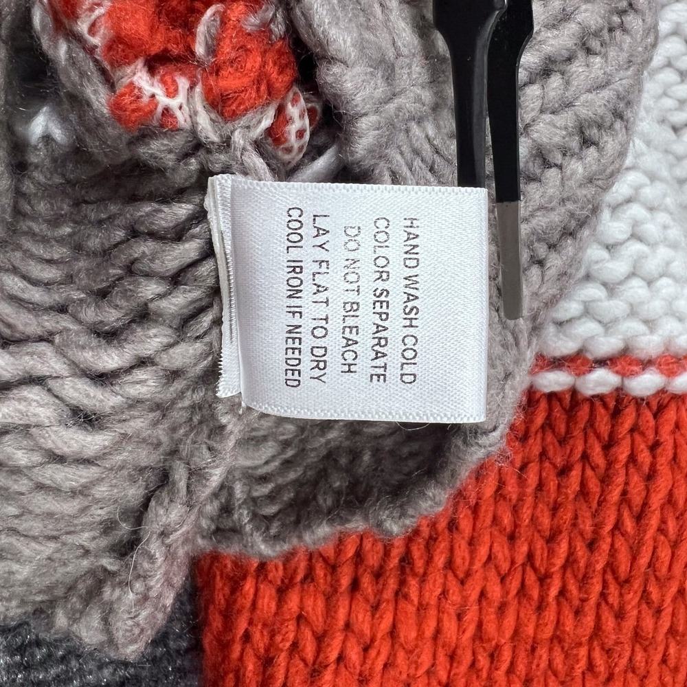 NWT ALTAR'D STATE Women's Small Rust Multi Stripe Knit Cute Cropped Sweater - Picture 6 of 7